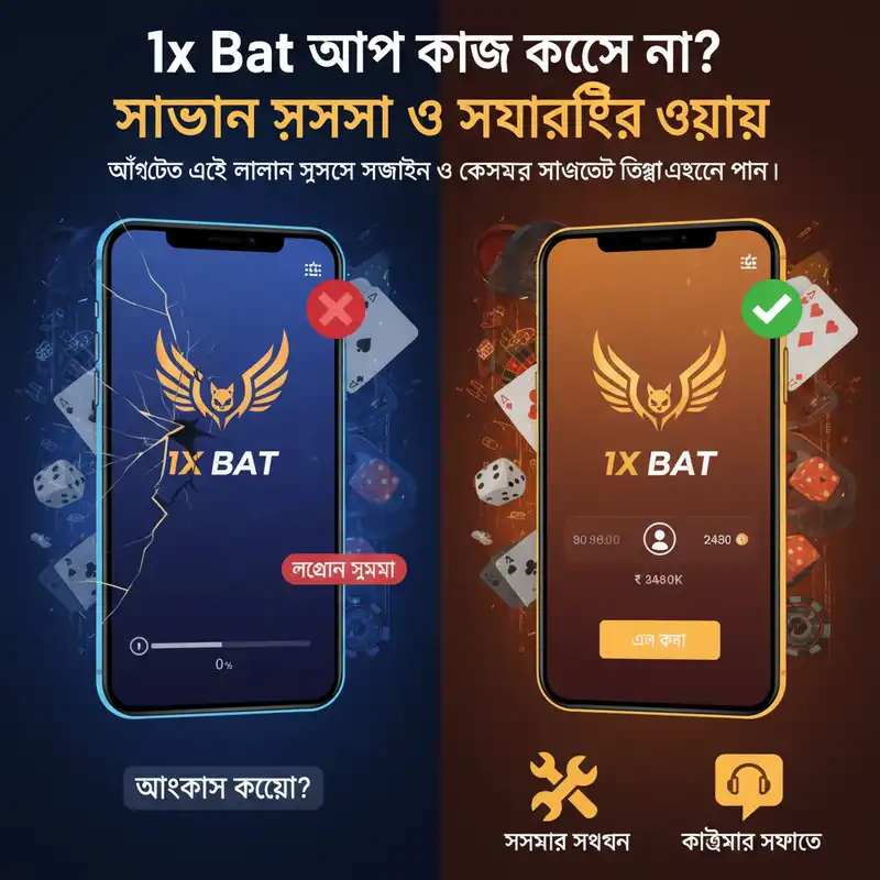1x Bat অ্যাপ ট্রাবলশুটিং গাইড