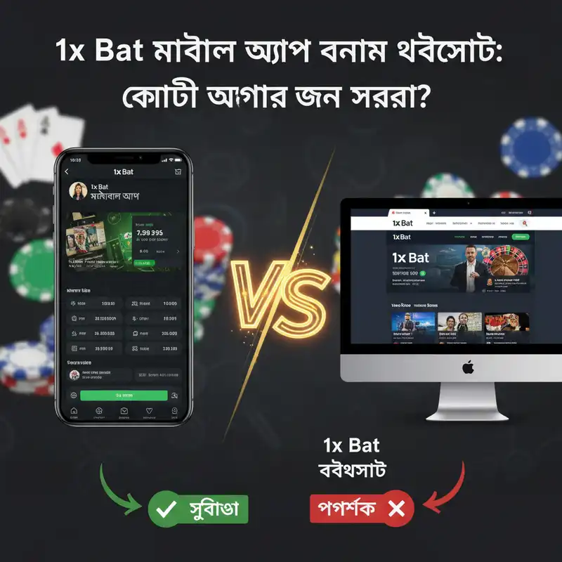 1x Bat Mobile App vs Website Comparison