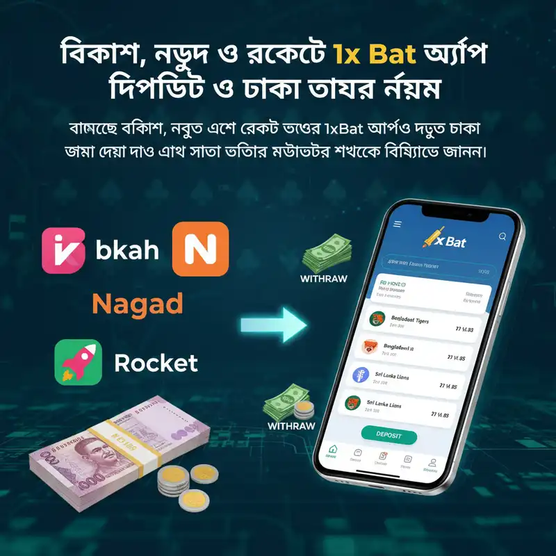 1x Bat App Payment Methods Bkash Nagad Rocket